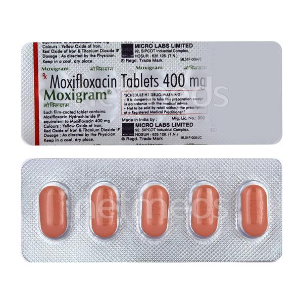 Moxigram 400mg Tablet 5'S - Bacterial Infections-Qui