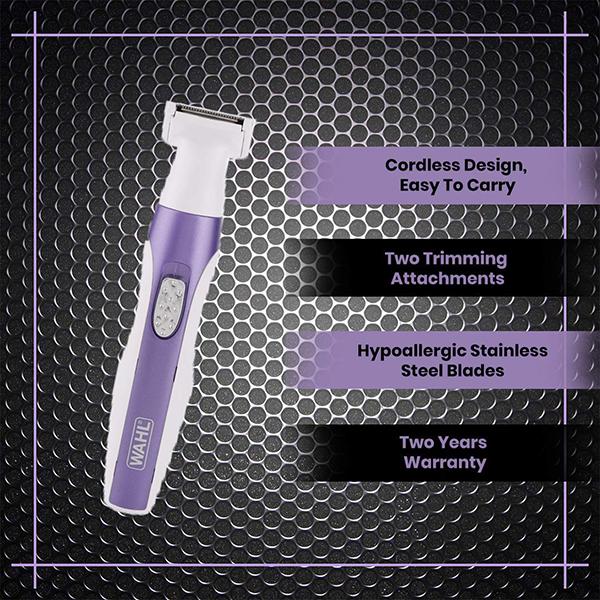 Wahl Facial Trimmer - White & Purple - Hair Removal Accessories