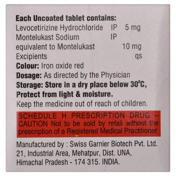 Levokast AX Tablet 10'S - Cough And Cold-Cou