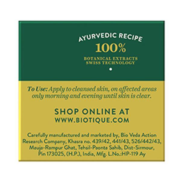 Biotique Bio Myristica Spot Correcting Anti-Acne Face Pack 20 gm - Face Packs