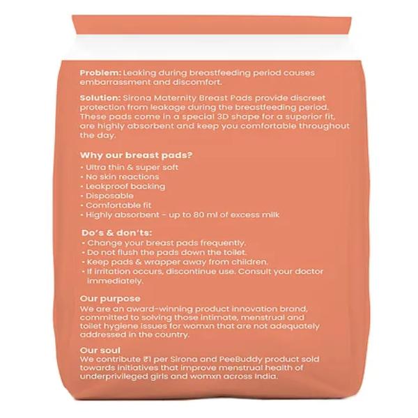 Sirona Disposable Maternity Breast Pads 36's - Breast Pads & Shields