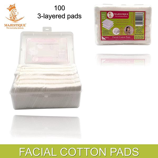 Netmeds | Majestique Facial Cotton Pads Each Pack Makeup Removing Wipes, Soft Touch 150gm 100's