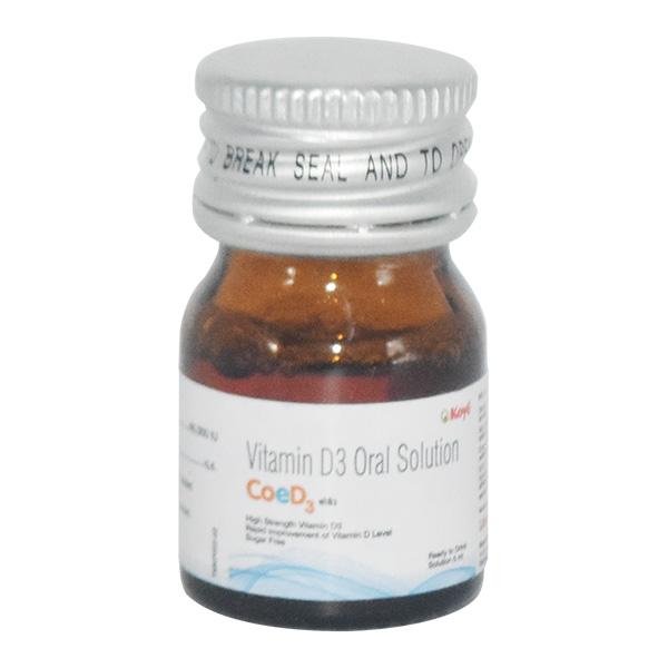 COE D3 Sugar Free 60000IU Solution 5ml - Supplements-Vit