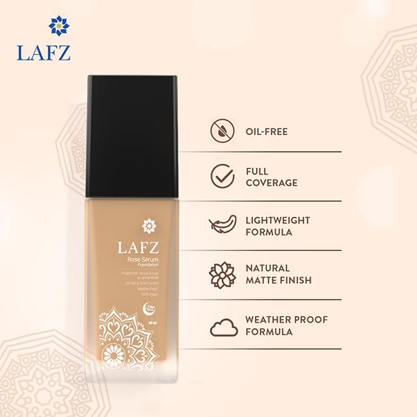 Lafz Rose Serum Foundation, Gloden Beige 30 ml - Foundation