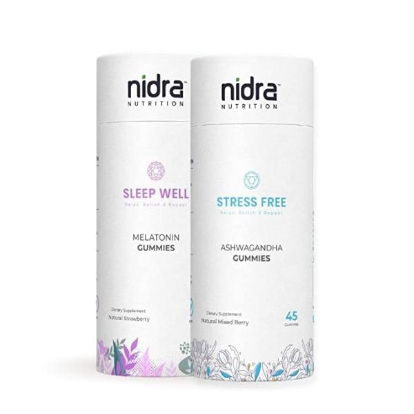 Nidra Nutrition Gummies Combo (Melatonin 45's + Ashwagandha 45's) - Sexual Care
