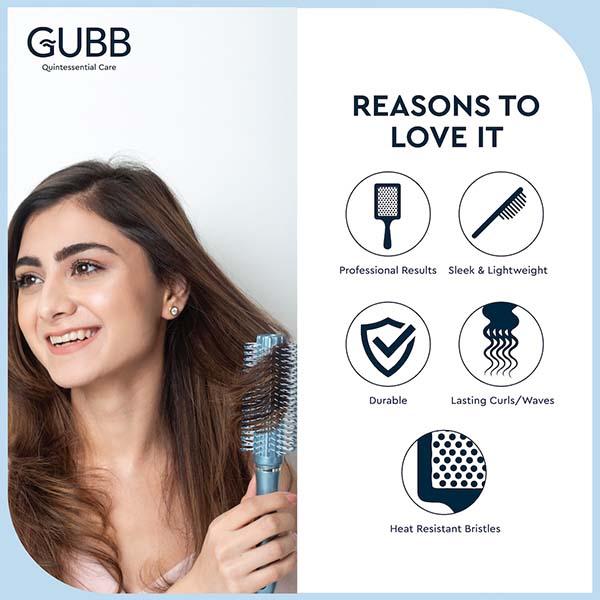 GUBB Round Hair Brush - Styler Range 140 gm - Hair Brushes