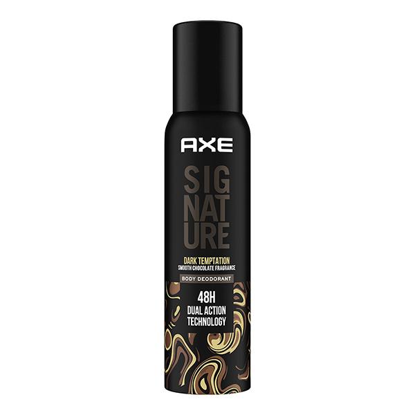 Axe Signature Dark Temptation Smooth Chocolate Fragrance 72H Dual Action Technology Body Deodorant 154ml - Men Deodorants/Roll-Ons