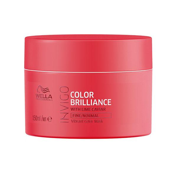 Wella Professionals Invigo Color Brilliance With Lime Caviar, Vibrant Color Mask 150ml - Hair Masks & Packs