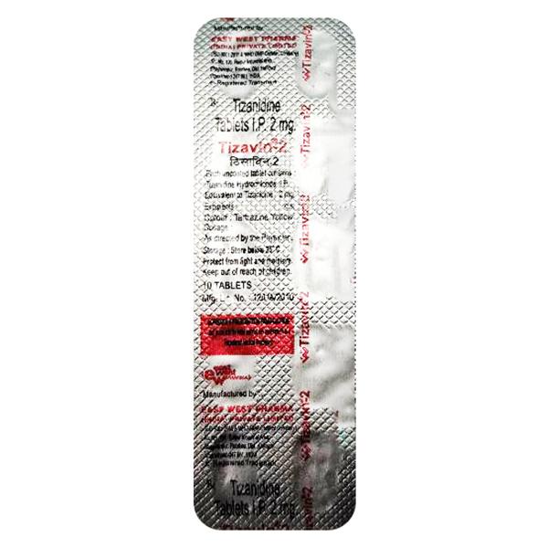 Netmeds | TIZAVIN 2mg Tablet 10's