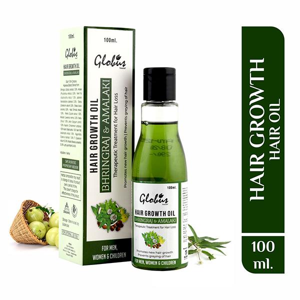 Globus Naturals Bhringraj & Amalaki Hair Growth Oil 100 ml - Hair Oils