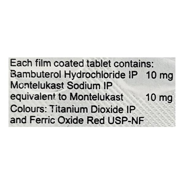 Montemac Plus Tablet 10'S - Asthma/COPD-Ast