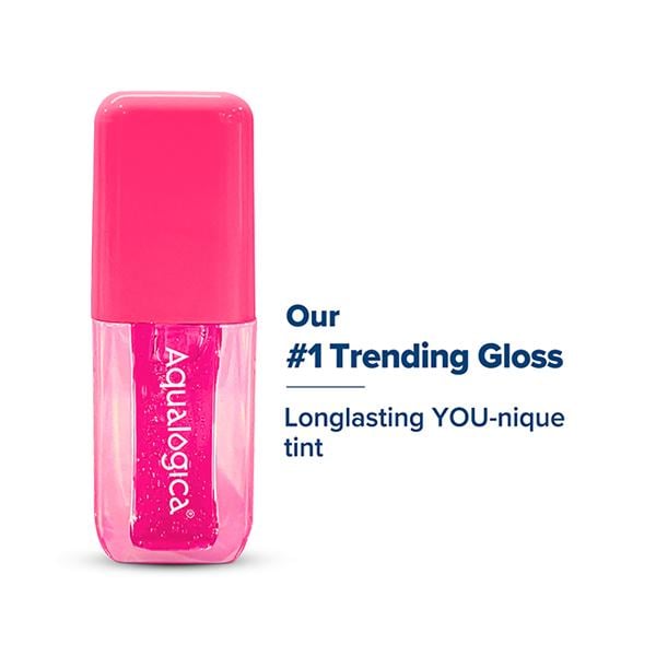 Netmeds | Aqualogica Plump + Pouty Li-PH Gloss - Watermelon Slice Lip Gloss with Strawberry and Hyaluronic Acid 5 ml