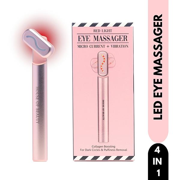 Netmeds | House of Beauty Led Red Light Eye Massager- Hollow Undereyes, Dark Circles, Boosts Collagen 1's