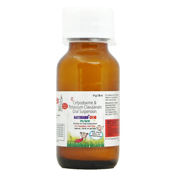 Bactogard CV 50mg Dry Syrup 30ml - Bacterial Infections-Cep