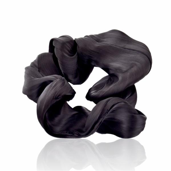 Netmeds | GUBB Hair Scrunchie for Women, Elastic Hair Band, Hair Tie - Black Sapphire 1's