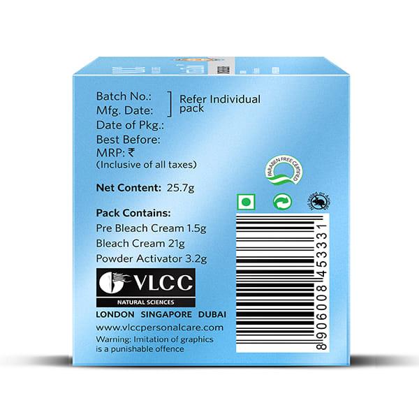 VLCC Insta Glow Oxygen Bleach with PRE Bleach Cream 25.7gm - Bleach