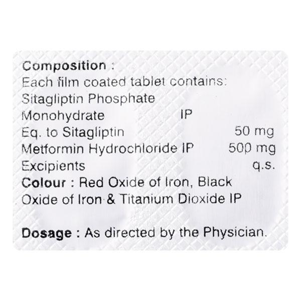 SITADOC M 50/500 Tablet 15's - Diabetes-Ant