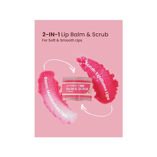 Swiss Beauty Lip Perfect Duo Balm and Scrub with Coffee Extract, Shade - Coffee Extract, 3.5gm+3.5gm 1's - Lip Balms