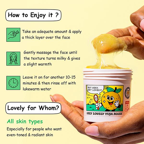 The Face Shop Ugly Lovely Yuja Wash off Mask 100 ml - Masks & Peels
