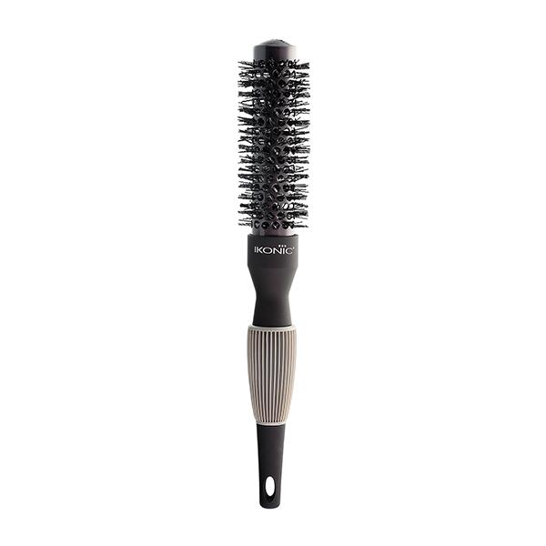 Netmeds | Ikonic Titanium Thermal Hair Brush - Thb 25 Black And Grey 1's