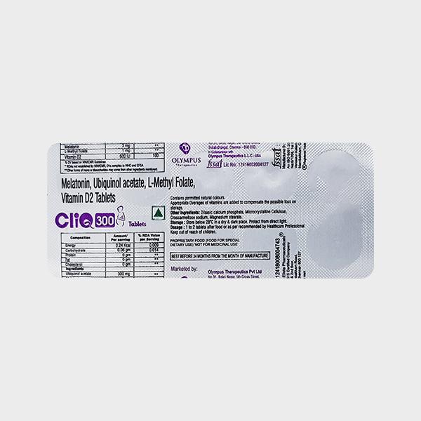CLIQ 300 Tablet 10's - Supplements-Sup