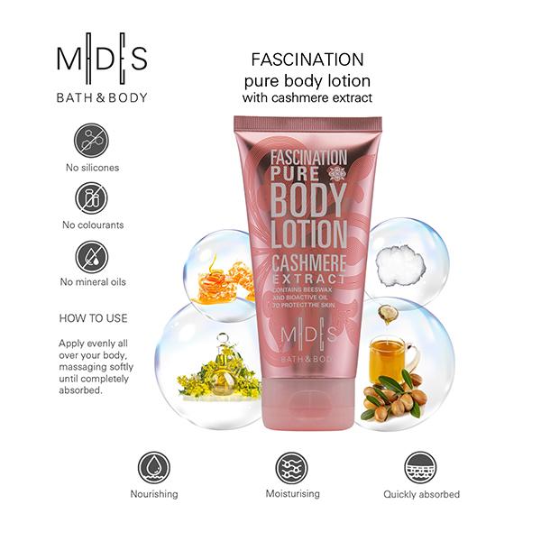 MADES Bath & Body Fascination Pure Body Lotion Pale Pink 150 ml - Lotions & Creams