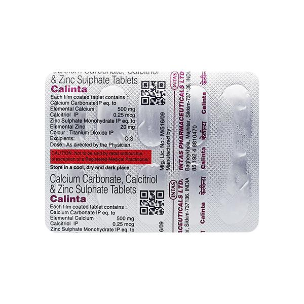 Calinta Tablet 10'S - Osteoporosis-Age