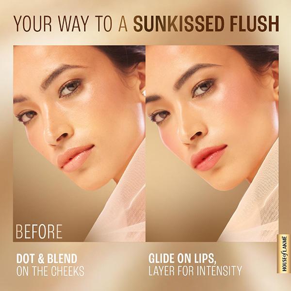 Lakme 9to5 Double Duty Lip & Cheek Water Stain Sunset Kiss 9 ml - Lip Glosses