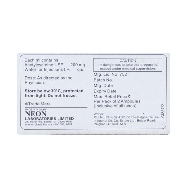 Mucyst 20% Solution 2ml - Cough And Cold-Cou