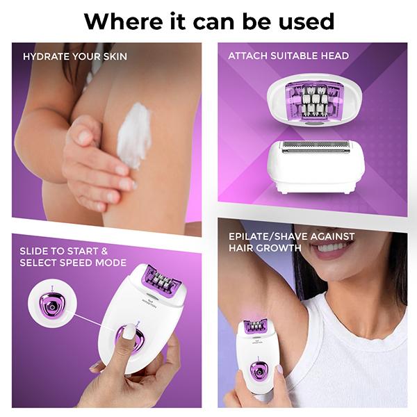 Winston 2 In 1 Body Epilator and Shaver Rechargeable Battery Operated 1's - Others