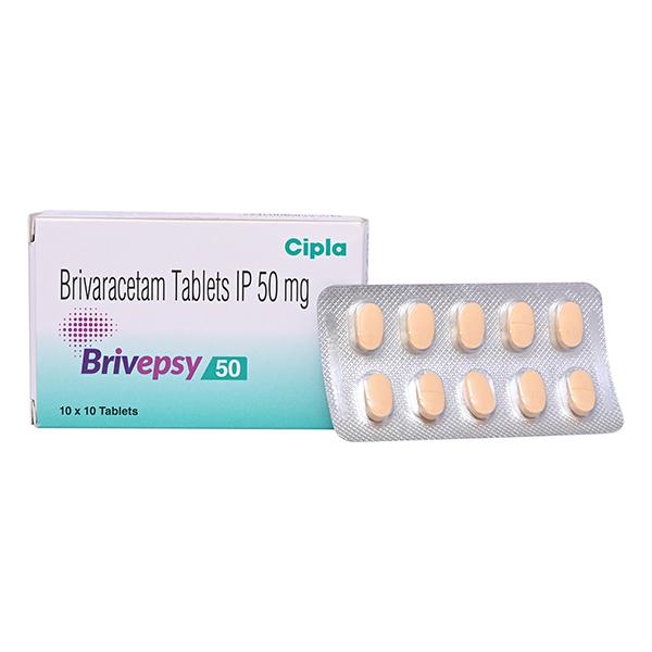 BRIVEPSY 50 Tablet 10's - Epilepsy/Convulsion-Ant