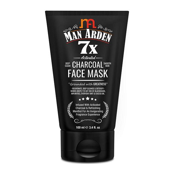 Man Arden 7X Activated Charcoal Face Mask 100 ml