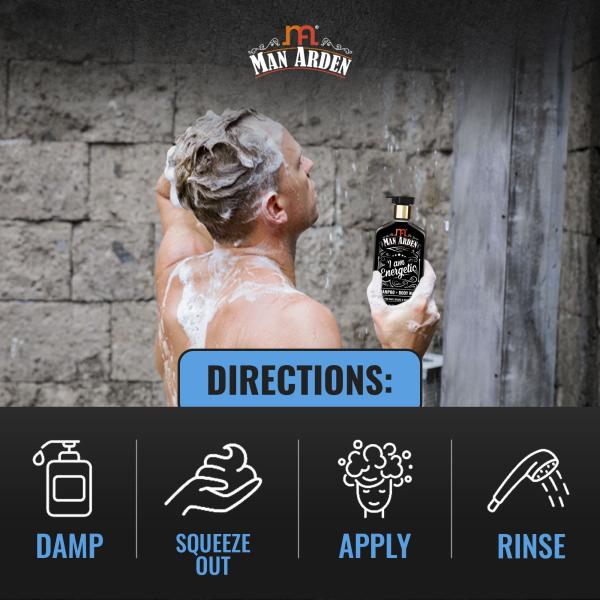 Man Arden I Am Energetic Shampoo + Body Wash 250 ml - Shampoos