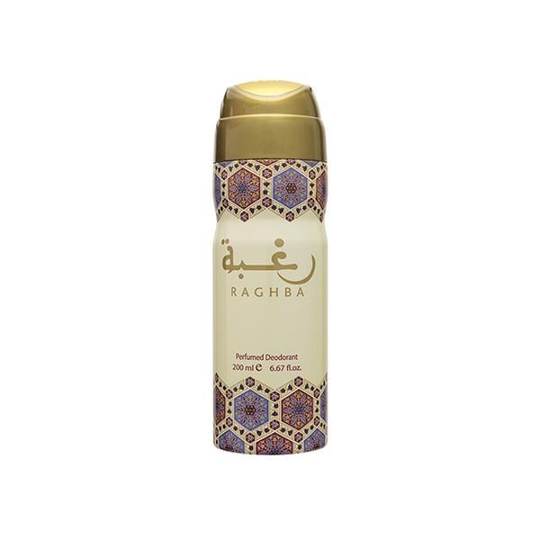 Netmeds | Lattafa Raghba for Men Imported Long Lasting Perfumed Deodorant Spray 200 ml