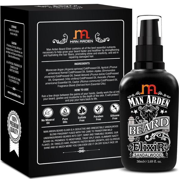 Man Arden Beard Elixir Oil - Sandalwood 50 ml - Beard Oil