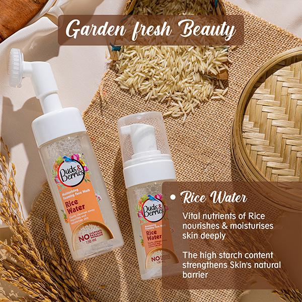 Buds & Berries Rice Water Face Wash & Cleansers Pump Pack 150 ml - Face Wash & Cleansers