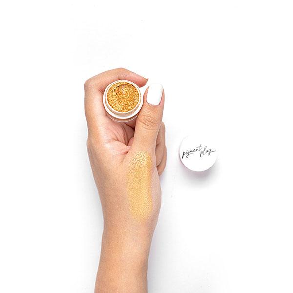 Pigment Play Iridescent Loose Pigment Powder - Sunset Gold 2 gm - Loose Powder