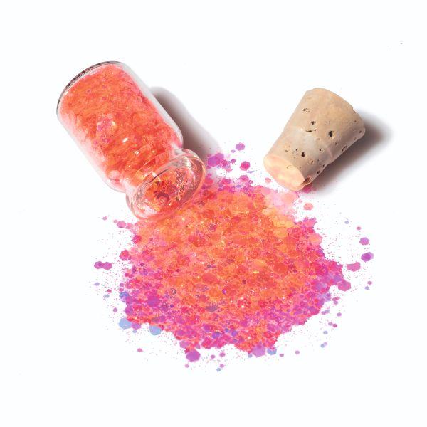 Kingdom Of Lashes - Flamingo - Chunky Eye Glitter 5 ml - Eyeshadow, Bases & Primers