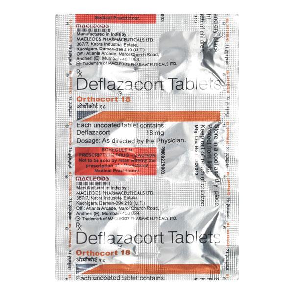 Netmeds | Orthocort 18mg Tablet 6'S