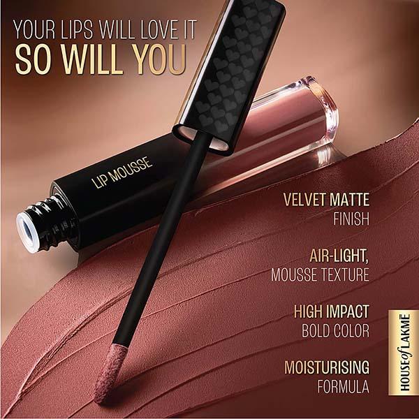 Lakme Absolute Sheer Lip Mousse 201 Purple Haze 4.6 gm - Lipsticks