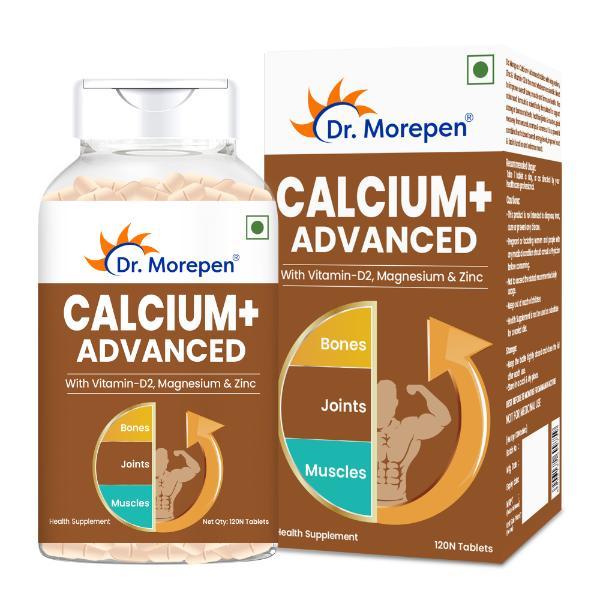 Netmeds | Dr. Morepen Calcium+ Advanced Tablets with Vitamin - D2, Magnesium & Zinc - Tablet 120's