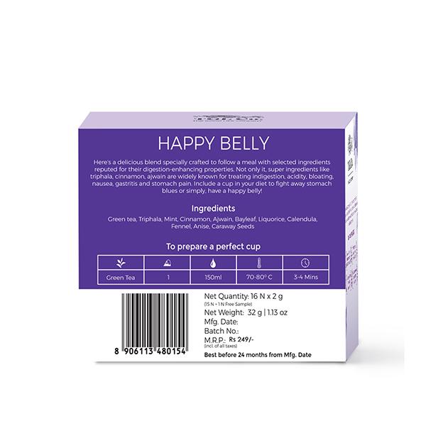 TGL Co. Tea Bag - Happy Belly 16's - Herbal/Green Teas