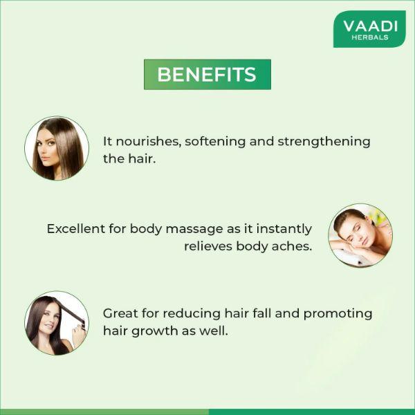 Vaadi Herbals Amla Cool Oil with Brahmi & Amla Extract 100 ml - Hair Oils