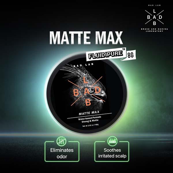 Bad Lab Matte Max Water-based Pomade, Strong & Matte 80 gm - Pomades