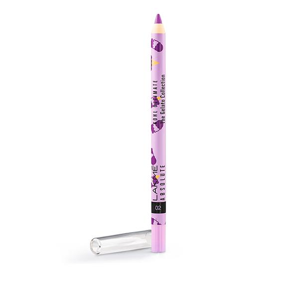 Lakme Absolute Kohl Ultimate The Gelato Collection 02 Blackcurrant 1.2 Gm - Kajal & Kohls