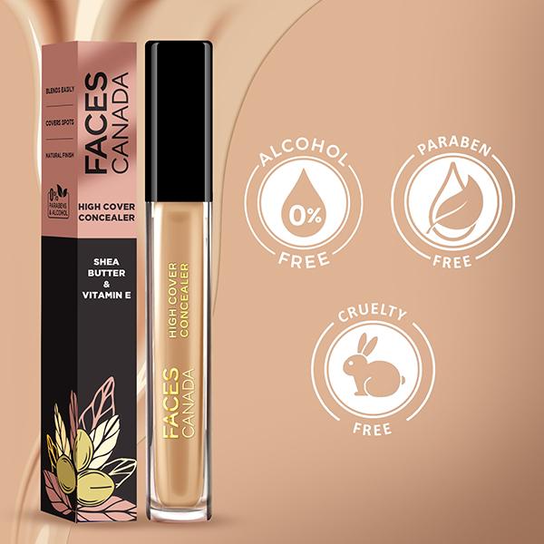 Faces Canada High Cover Concealer - Walnut Spice 05, 4ml - Concealer