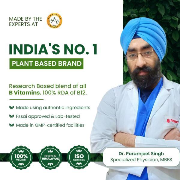 Vlado's  Himalayan Organics Plant Based Vitamin B12 Veg Capsules 60's - Multi-Vitamins