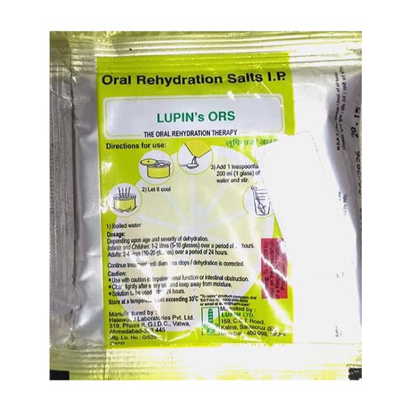 LUPIN'S ORS Tangy Lemon Flavour Powder 21gm - Supplements-Sup