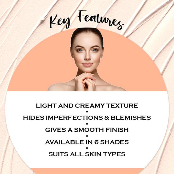 Half N Half Dark Sport Eraser Hd Liquid Concealer Creamy Texture High Coverage Light Weight Concealer for Face Makeup 06 12 ml - Concealer