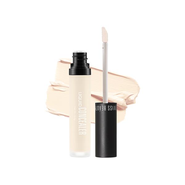 Netmeds | Swiss Beauty Liquid Light Weight Concealer with Full Coverage Shade - Porcelain 6 gm